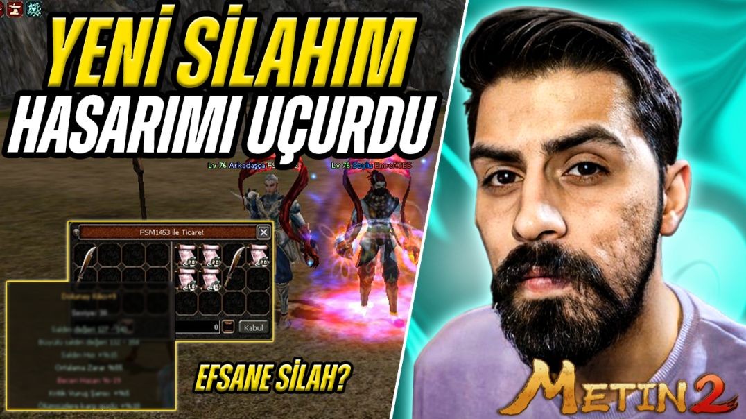YENİ SİLAHIM VE LEVEL GÖREVLERİ SAYESİNDE HASARIM UÇTU!! ✈️ #metin2 #metin2pvp #misali2