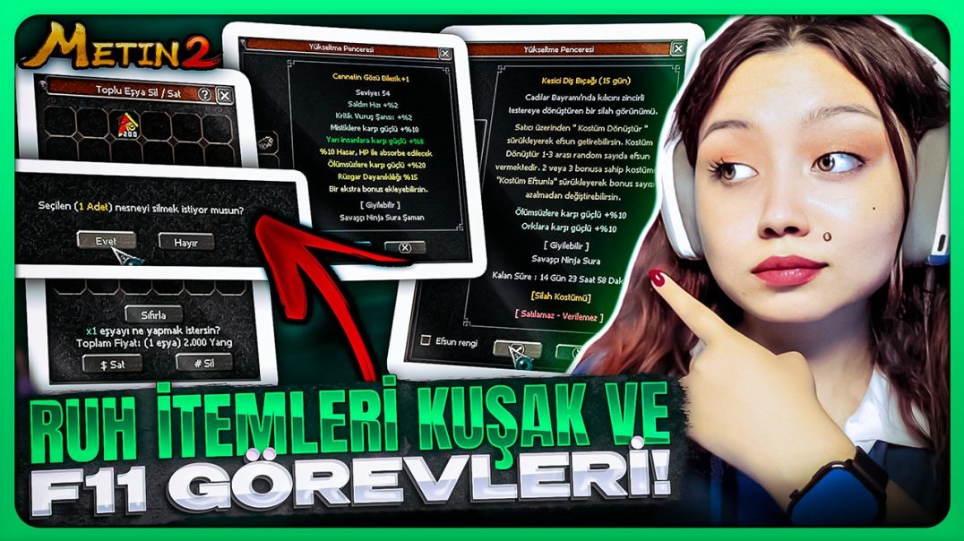 RUH İTEMLERİNİ ALDIK! F11 İ TAMAMLAYINCA HASAR KAÇ ARTTI? #metin2 #metin2pvp #misali2