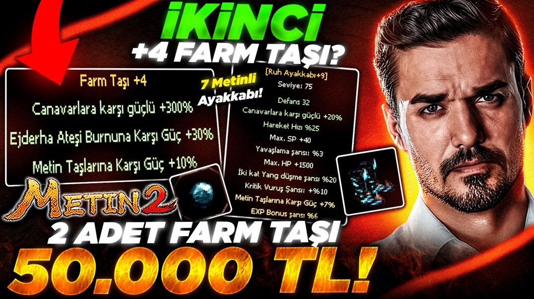 2 ADET FARM TAŞINI 50.000 TL'YE KAPATTIK!! 💪 #metin2 #metin2pvp #misali2