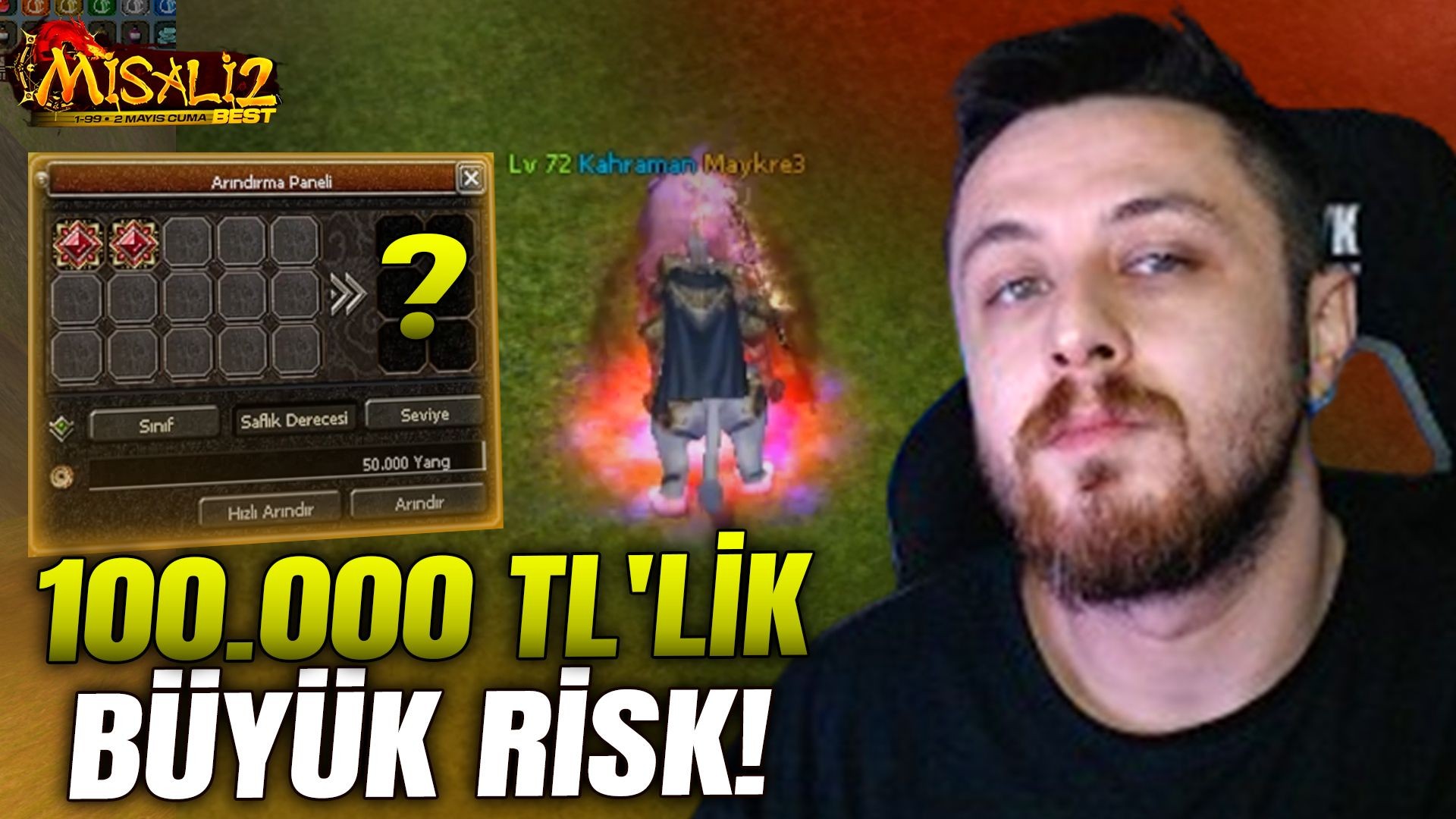 MİSALİ2'DE KUSURSUZ YAKUT DENEMEK!! BU RİSKE DEĞDİ Mİ? | Metin2 - Misali2