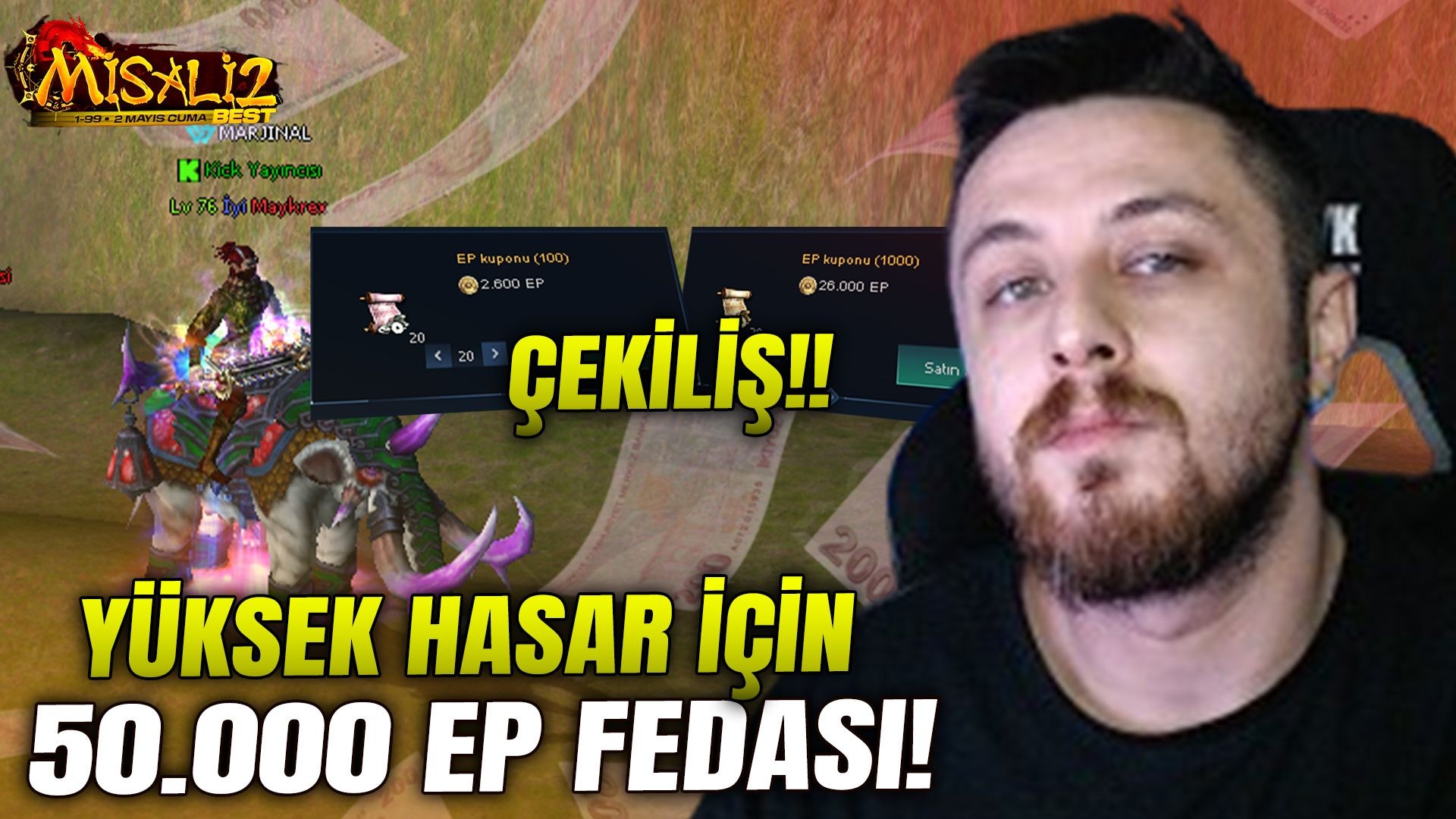 ÇEKİLİŞ VAAR! DÖRT KOLDAN GELİŞİYORUZ! HER ŞEY HASAR İÇİN! | Metin2 - Misali2